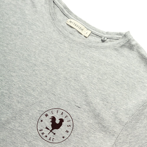 BMAC ROOSTER TEE - GREY MARLE BMAC ROOSTER TEE - GREY MARLE