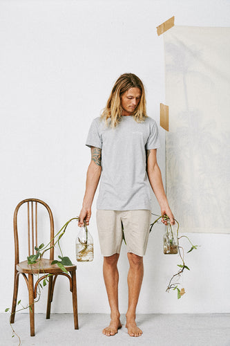 ADDRESS TEE - GREY MARLE