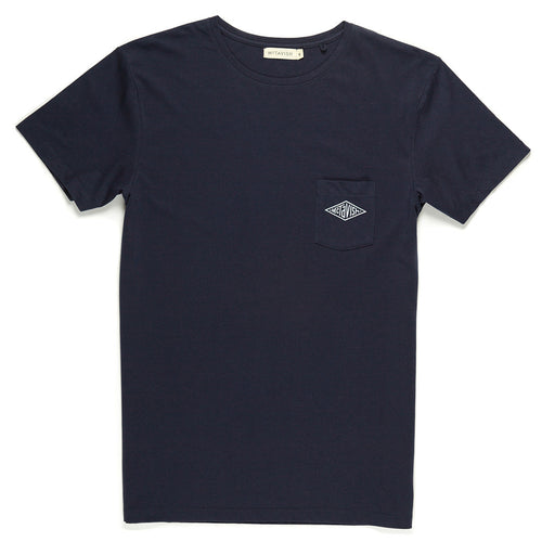 DIAMOND HERITAGE POCKET TEE - NAVY