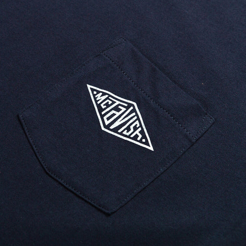 DIAMOND HERITAGE POCKET TEE - NAVY